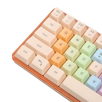 Amazon.co.jp: 61 キー メカニカル キーボード、カラフルな